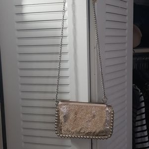 Double colored purse, rose gold/gold